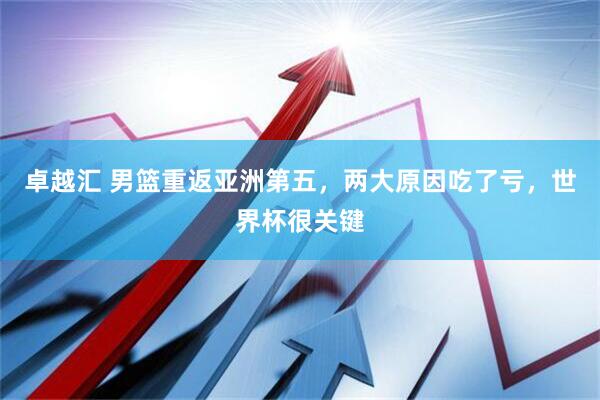 卓越汇 男篮重返亚洲第五，两大原因吃了亏，世界杯很关键