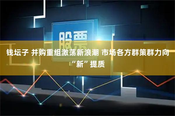 钱坛子 并购重组激荡新浪潮 市场各方群策群力向“新”提质
