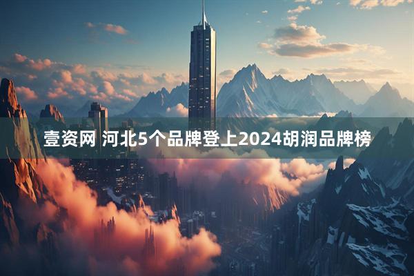 壹资网 河北5个品牌登上2024胡润品牌榜